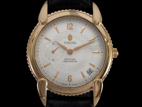 concord 君皇表 impresario 系列 18k金 34mm 自动腕表(已售出)