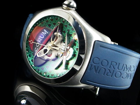corum 昆仑 bubble lucifer 骷髅头 45mm 泡泡系列 自动腕表(已售出)