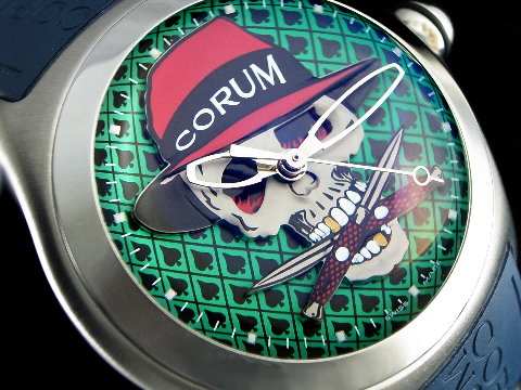 corum 昆仑 bubble lucifer 骷髅头 45mm 泡泡系列 自动腕表(已售出)